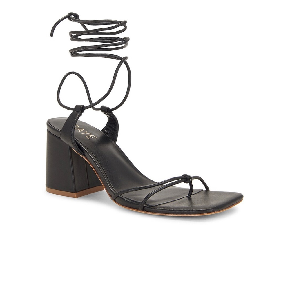 RAYE voyage heel- black strappy heel